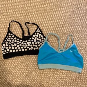 2 Nike Indy sports bras size small